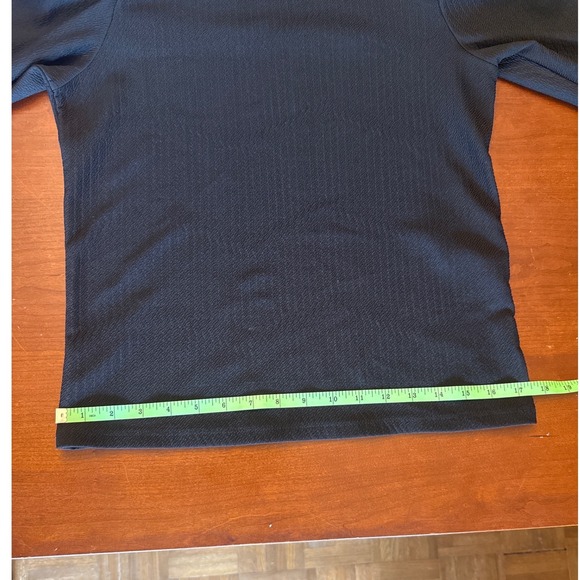 Zara shirt Medium black puff sleeve lace high mock neck whimsigoth Victorian - Picture 9 of 10